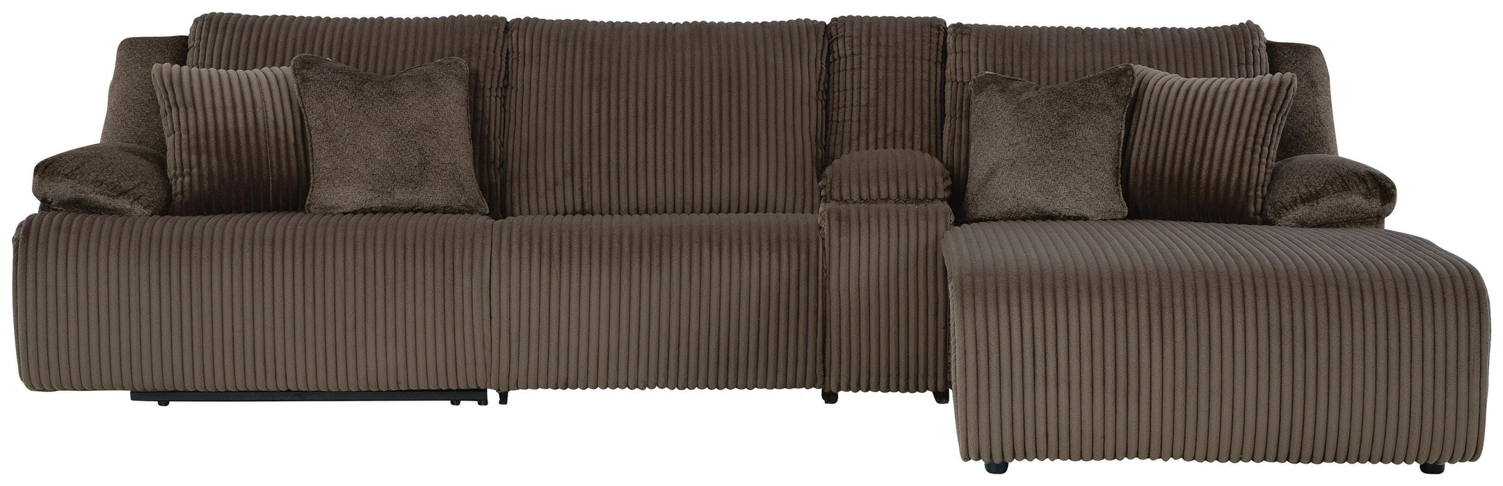 4-Piece Reclining Sectional with Chaise