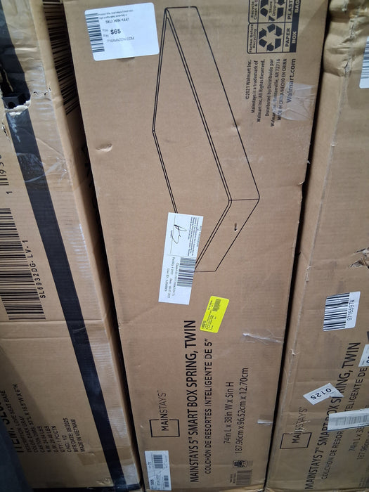 mainstays 5 inch twin high profile easy assembly smart metal box spring -