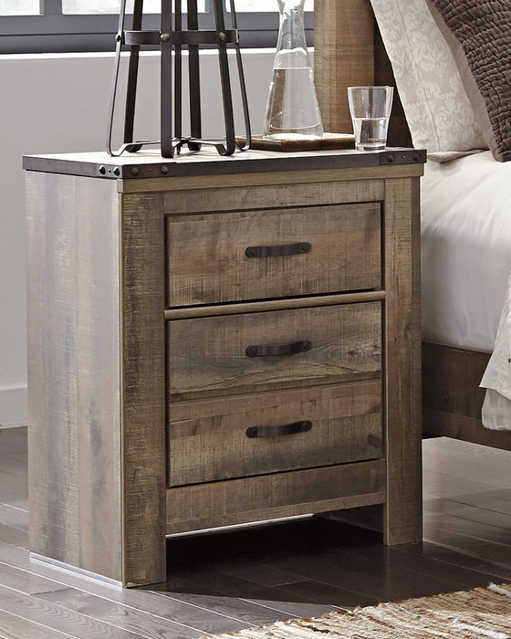 Trinell Brown Two Drawer Night Stand
