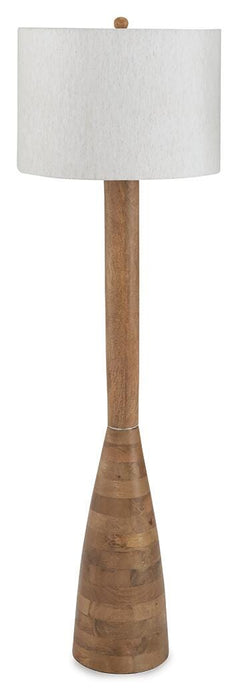 Ailsa Natural Brown Wood Floor Lamp (1/CN)