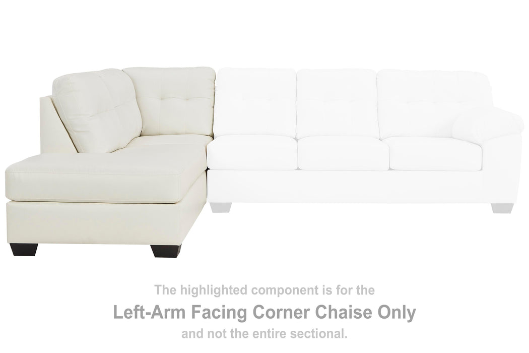 Donlen White Living Room Collection