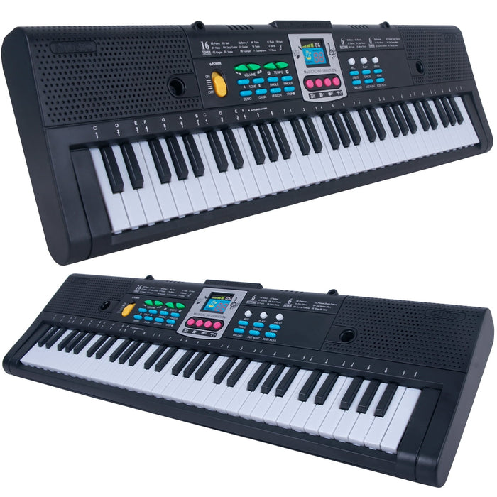 Sutowe 61 Key Quick Start Electric Keyboard Recording Playback Electronic Piano 2 Power Methods Musical Keyboard,Mq6185 With Usb Cable - new