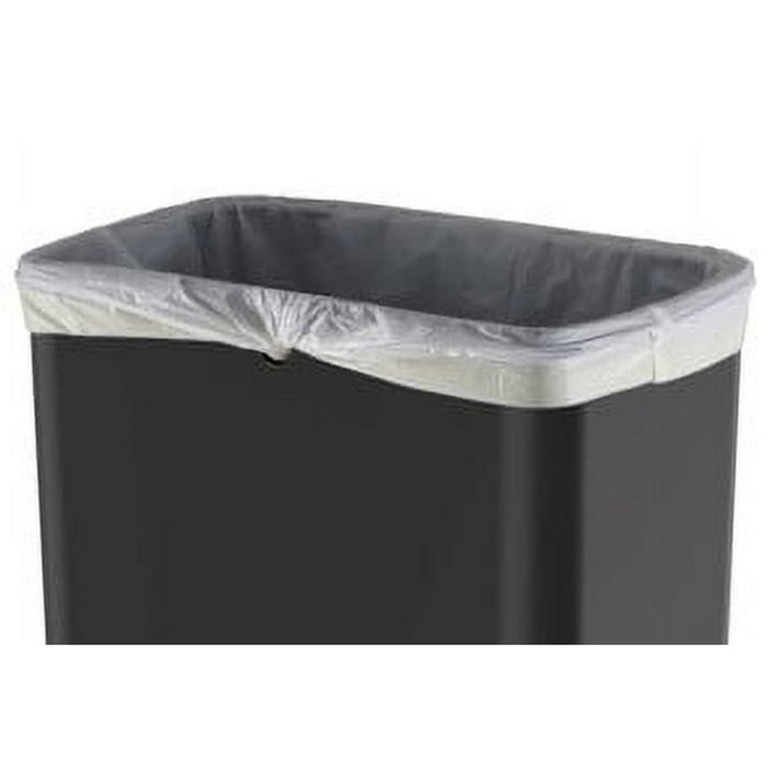 Mainstays 13.2 Gallon Plastic Kitchen Motion Sensor Trash Can, Black - new