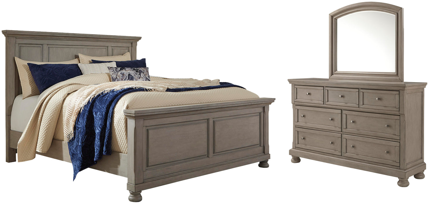 Lettner Light Gray Panel Bedroom Collection