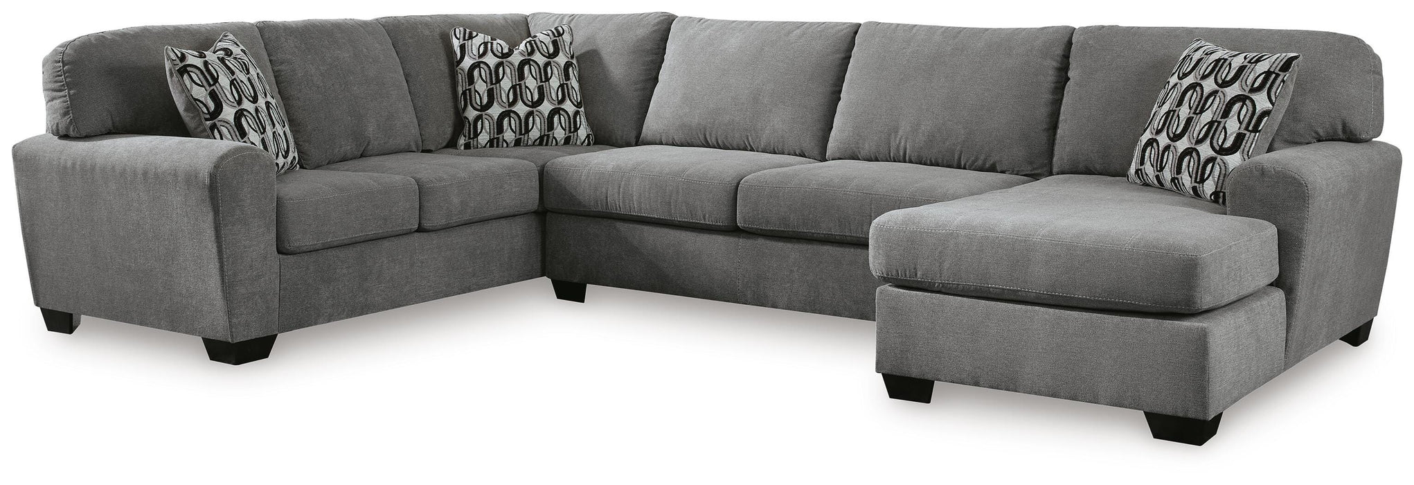 Birkdale Court Gray Birkdale Court 3-Piece Sectional with Chaise