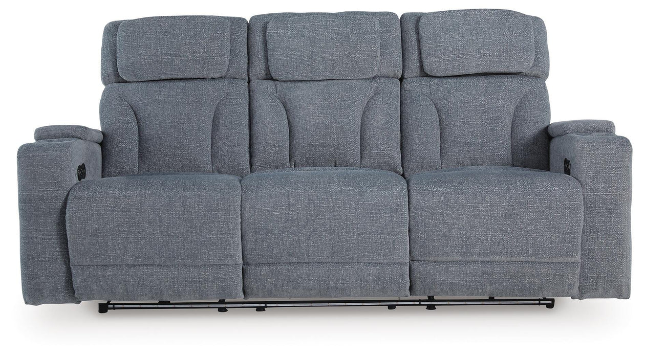 Forest Lake Steel PWR REC Sofa with ADJ Headrest