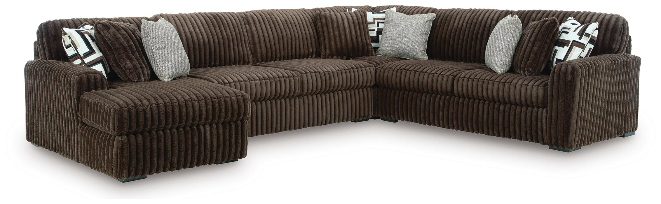 4-Piece Sectional with Chaise