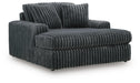 Signature Design Gunmetal Oversized Chaise
