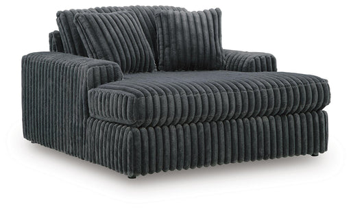 Signature Design Gunmetal Oversized Chaise