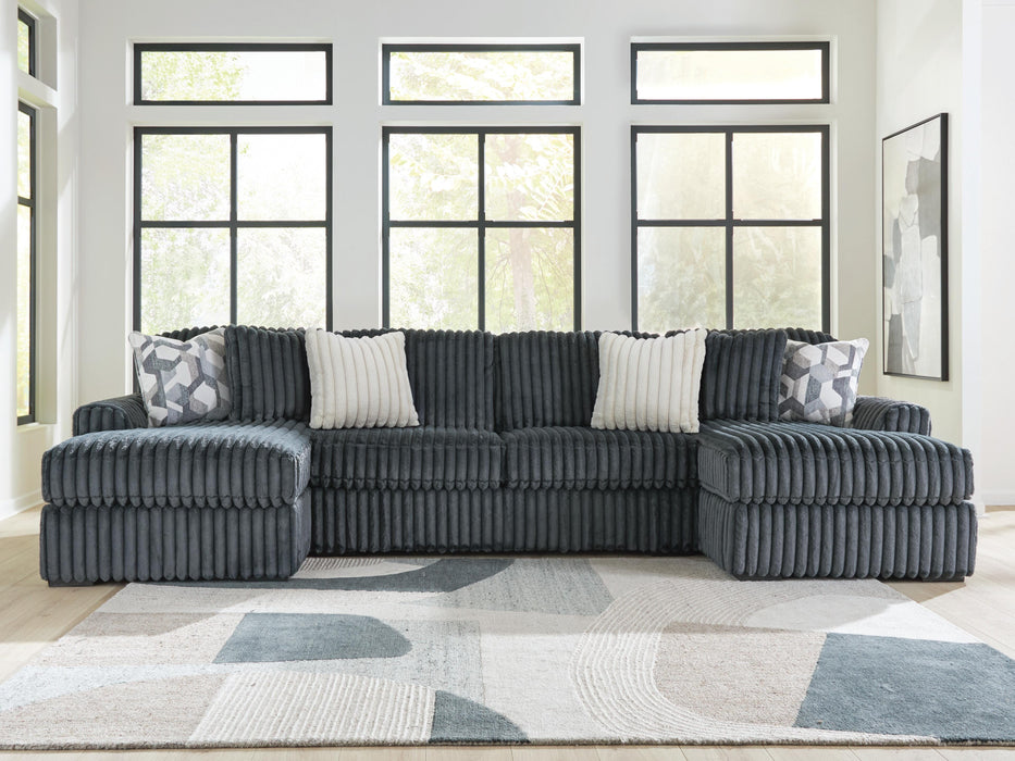 3-Piece Double Chaise Sectional