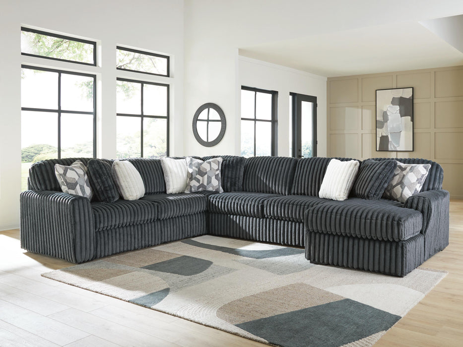 4-Piece Sectional with Chaise