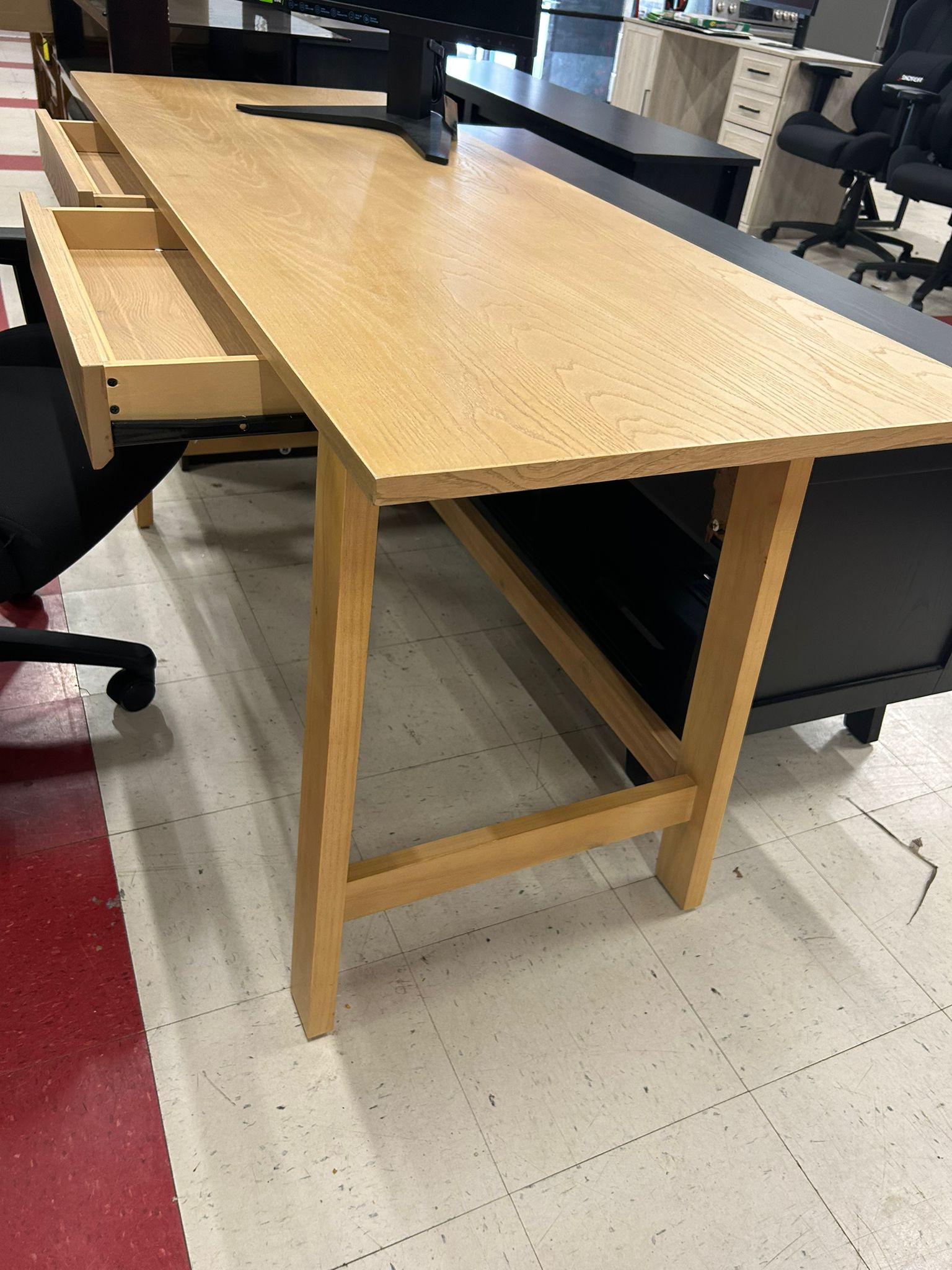 Anaheim Wood Writing Desk with Drawers/Table - Threshold designed with Studio - new