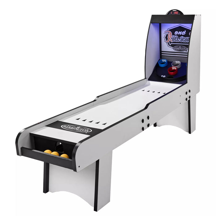 7 ft Roll and Score Game with 3 Balls, Arcade Sound Effects and LED Scorer, by MD Sports - open_box