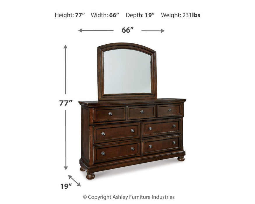 Porter Rustic Brown Bedroom Furniture Pieces
