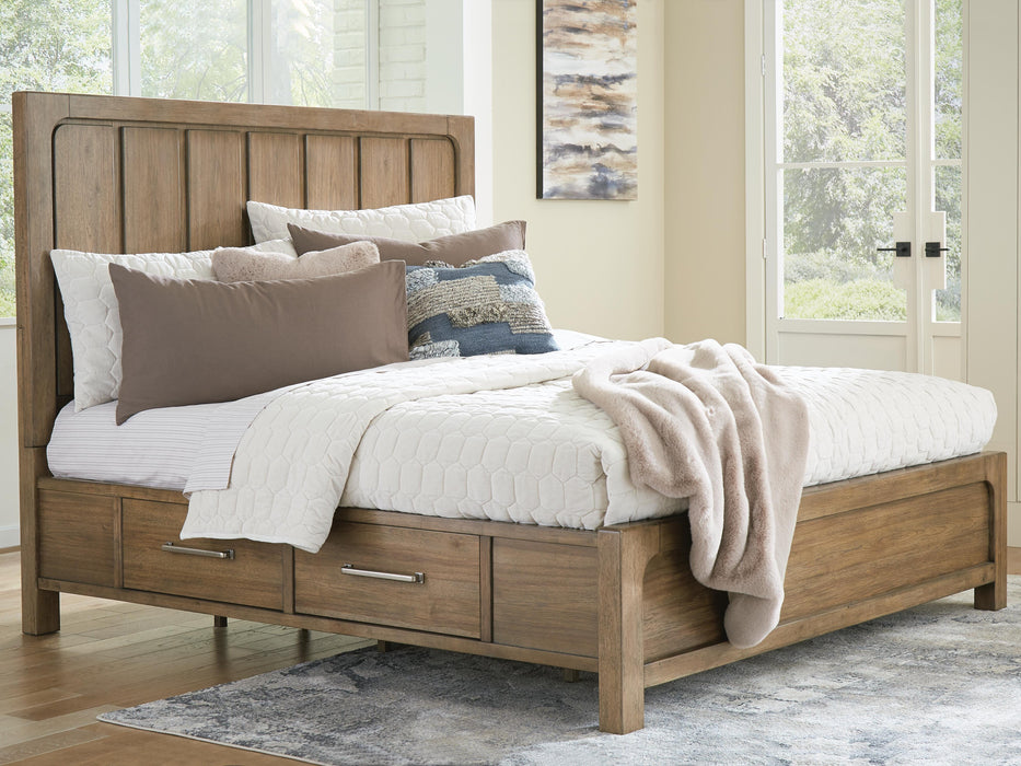 Cabalynn Light Brown Cabalynn California King Panel Bed with Storage