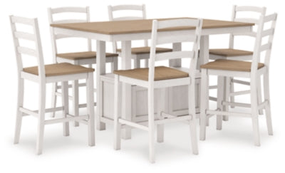Westlinport Antique White/Natural Dining Collection