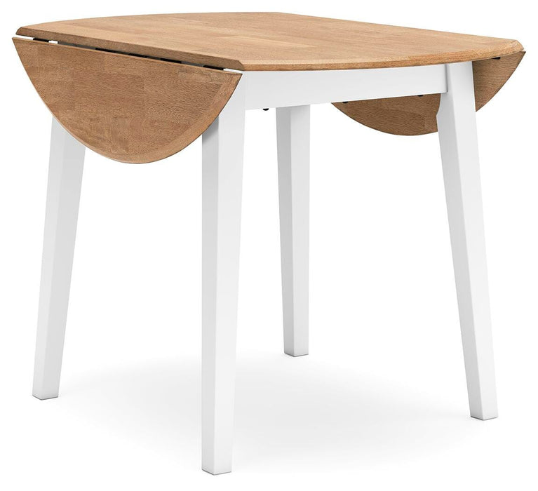 Gesthaven Natural/White Gesthaven Dining Drop Leaf Table