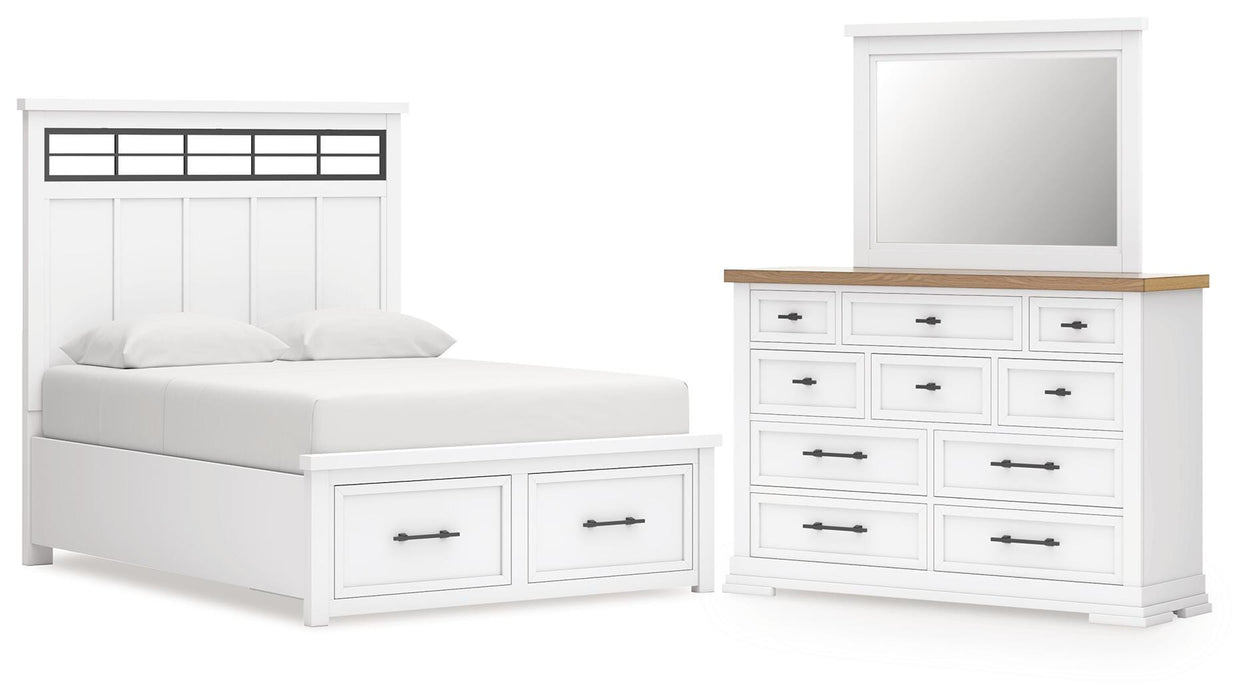 Ashbryn White/Natural Bedroom Collection