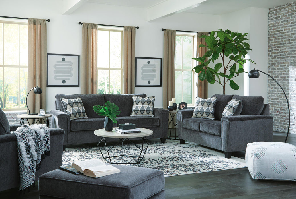 Abinger Smoke Abinger Sofa, Loveseat, Chair and Ottoman