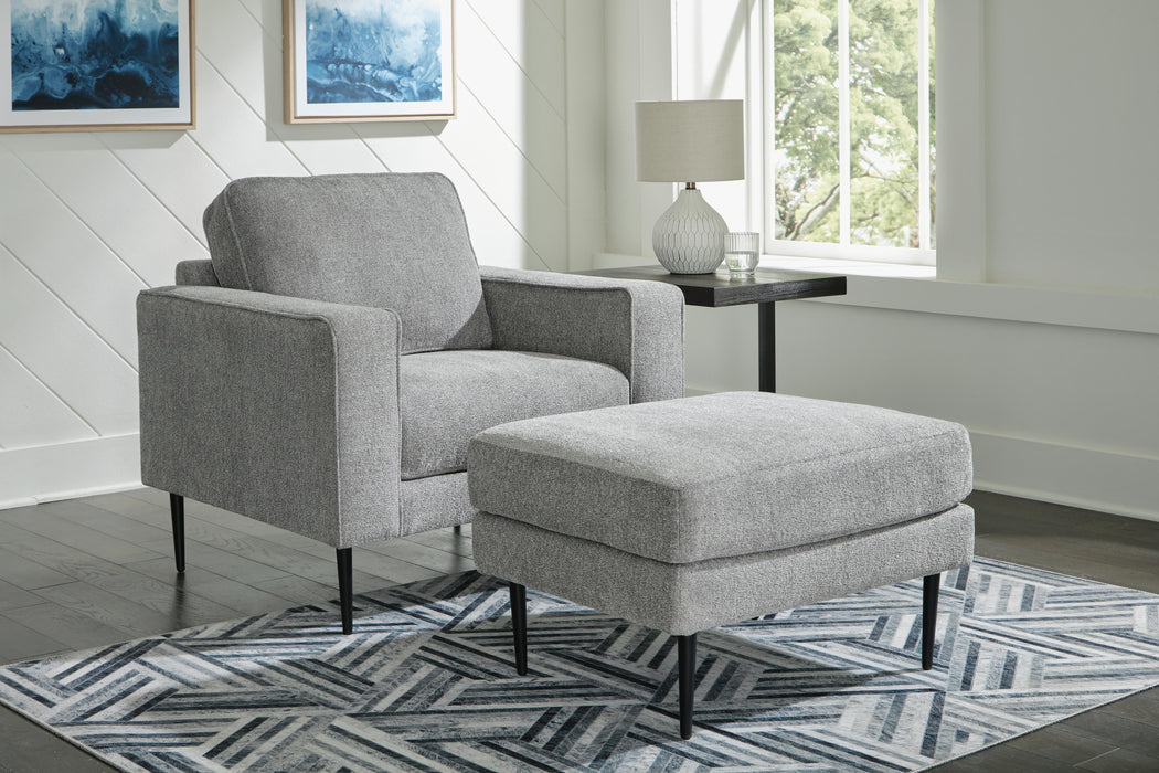 Hazela Charcoal Hazela Chair and Ottoman