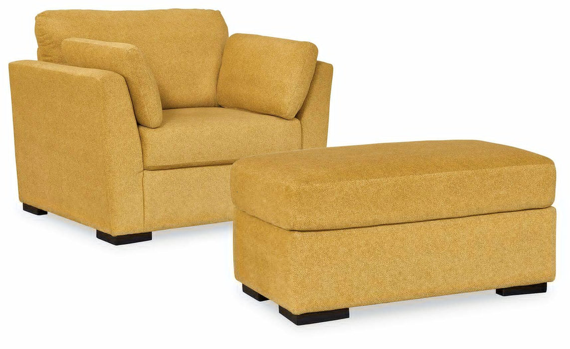 Keerwick Sunflower Keerwick Chair and Ottoman
