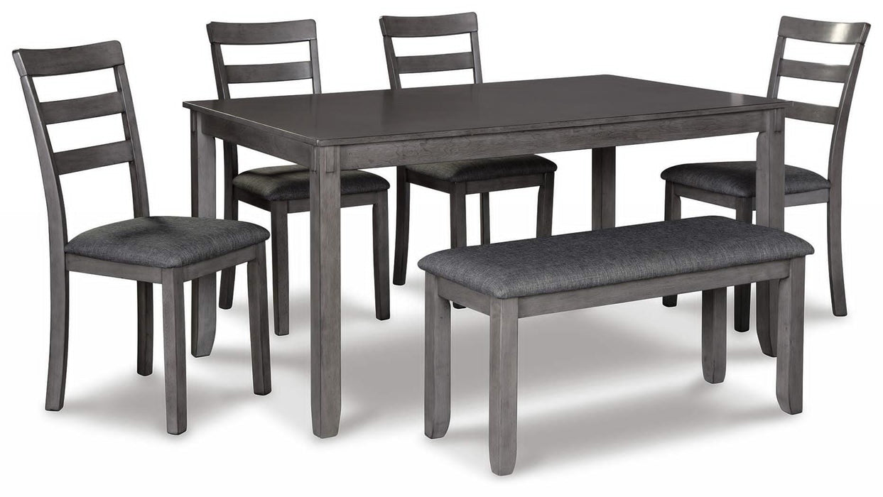 Bridson Gray RECT DRM Table Set (6/CN)