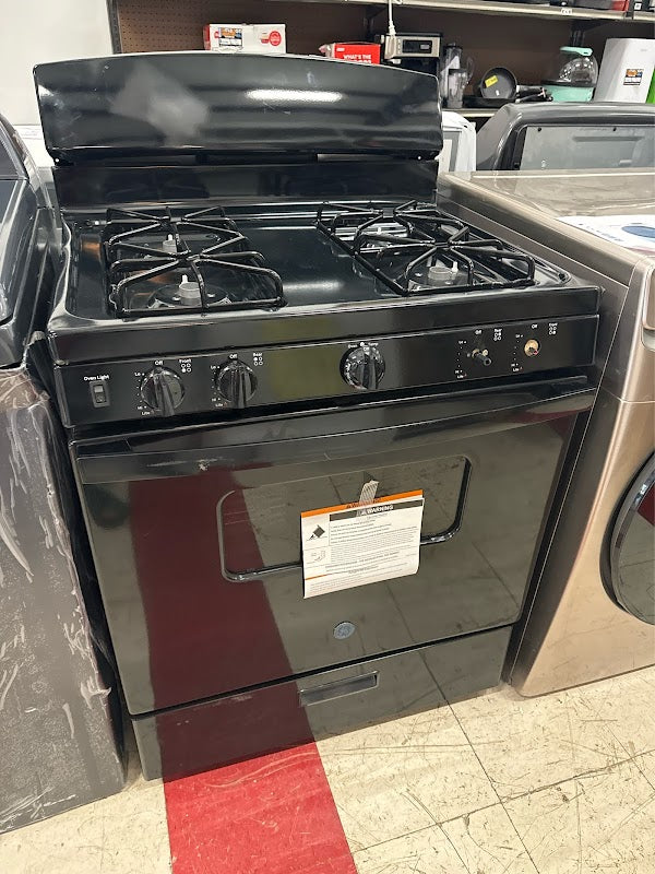 GE - 4.8 Cu. Ft. Freestanding Gas Range - Black - display_model