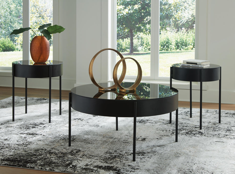 Ardoline Black Occasional Table Set (3/CN)