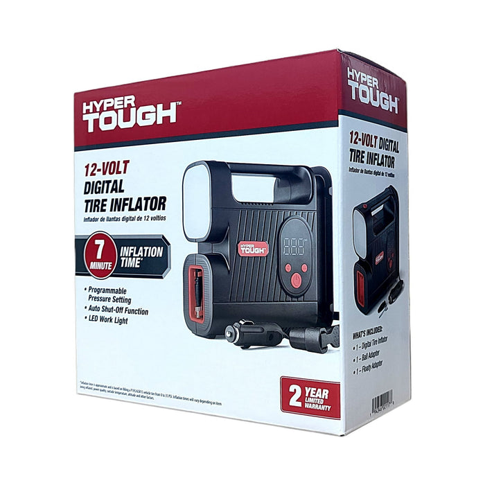 Hyper Tough DC 12V Digital Car Tire Inflator with Auto-off Function 100psi - new