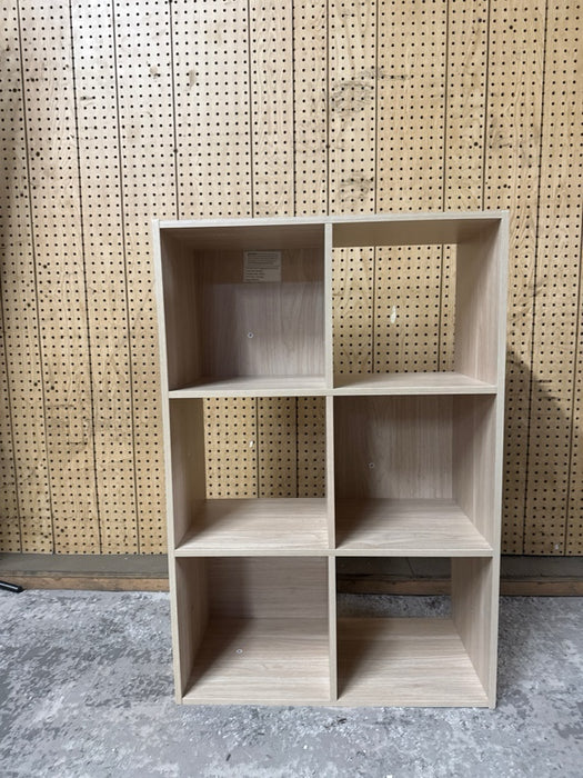 Mainstays 11 6-Cube Storage Organizer, Spring Pine - new