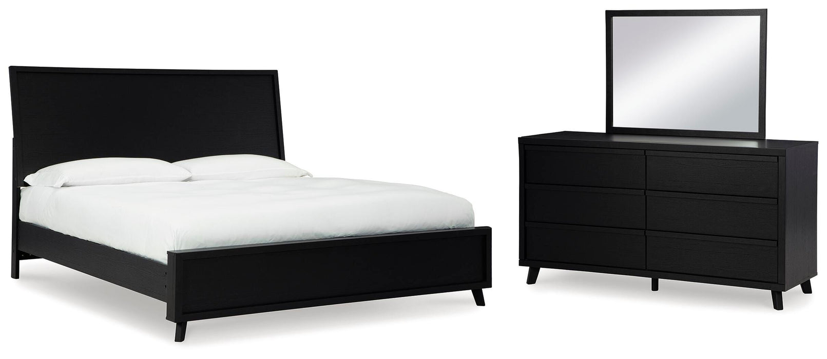 Danziar Black Panel Bedroom Collection