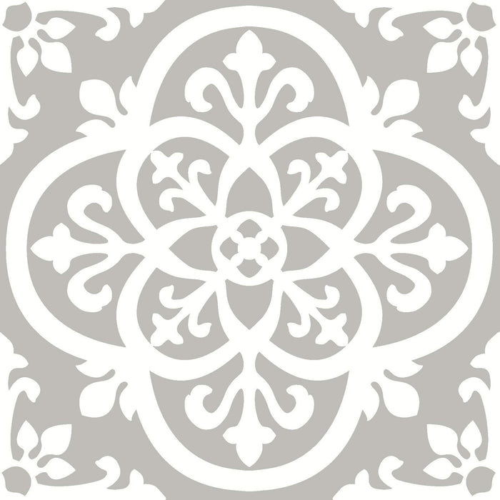 FloorPops FP2942 Medina Peel & Stick Floor Tiles, Grey - new