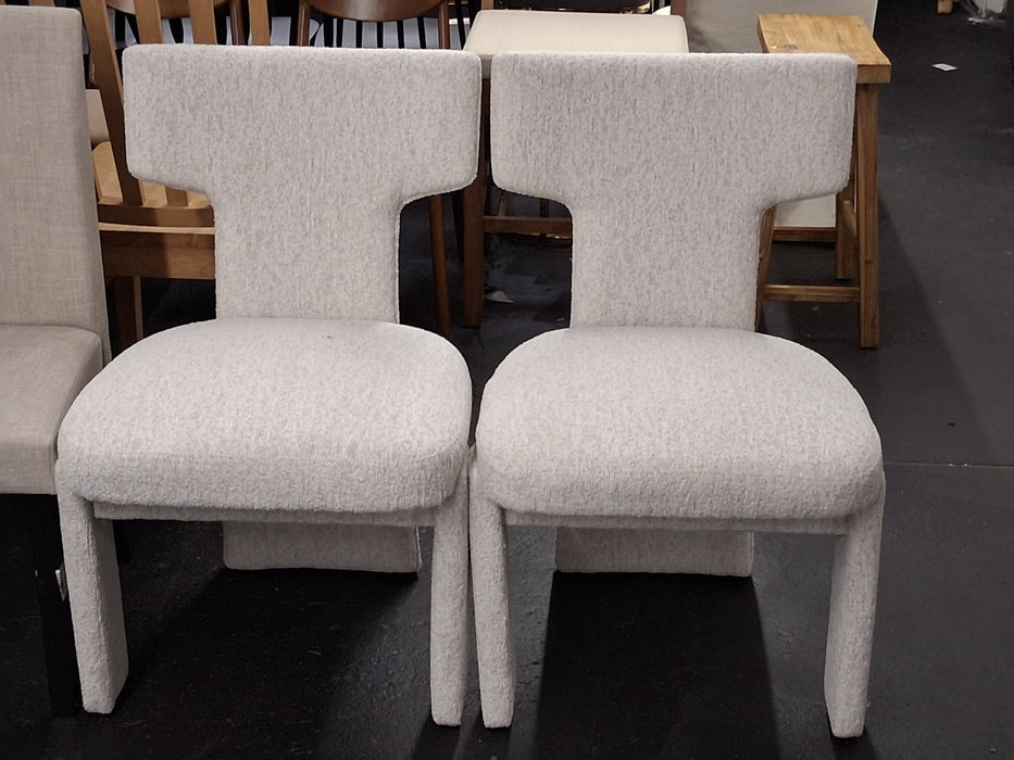 Streamdale Furniture Streamdale Chenille Dining Chairs (Set of 2) Beige