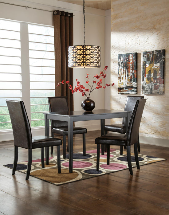 Kimonte Dark Brown Kimonte Dining Table and 4 Chairs