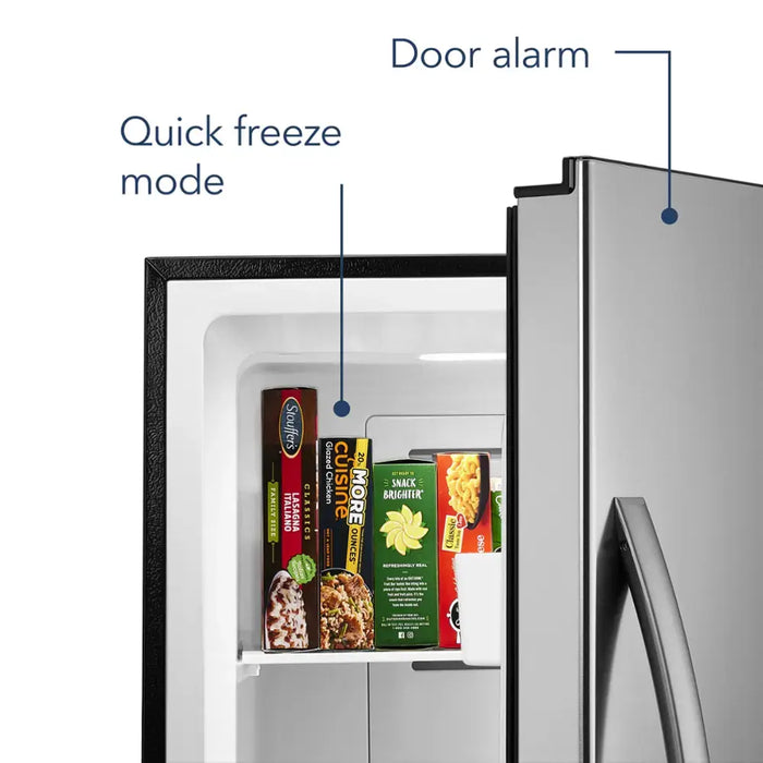 Insignia™ - 13.8 Cu. Ft. Garage Ready Convertible Upright Freezer with ENERGY STAR Certification - Stainless Steel - new