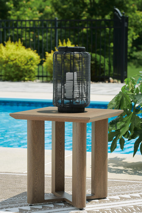 Serene Bay Dark Brown Square End Table