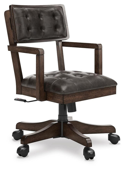 Breckington Dark Brown Home Office Desk Chair (1/CN)
