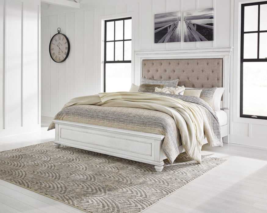 Kanwyn Whitewash Kanwyn Queen Panel Bed