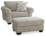 Discota Sisal Discota Chair and Ottoman