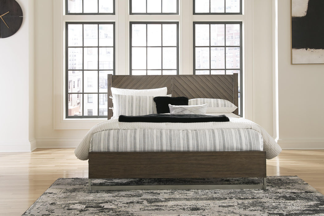 Arkenton Grayish Brown Arkenton King Panel Bed