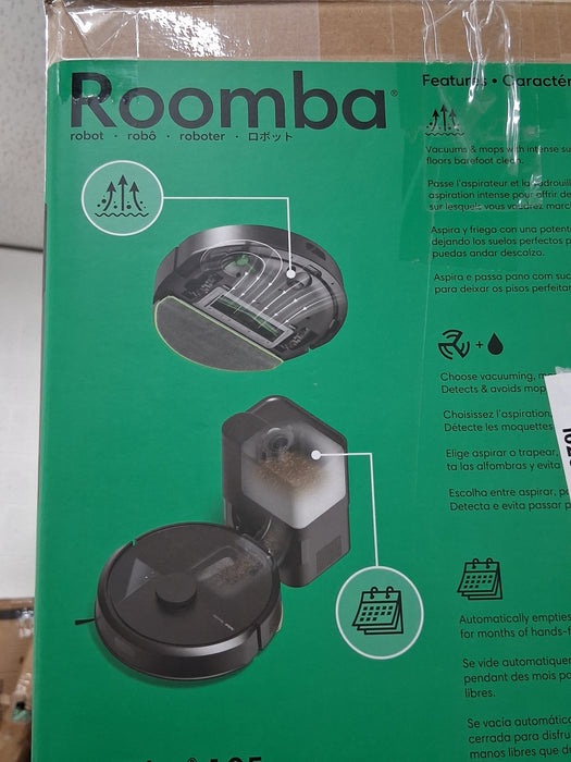 iRobot Roomba 105 Combo Robot Vacuum & Mop with AutoEmpty Dock - Self-Empties for 75 Days, Intense Power-Lifting Suction, LiDAR Navigation, Multiple Cleaning Modes, Avoids Mopping Carpet | Up to 75-day capacity, intense suction, LiDAR navigation, multiple