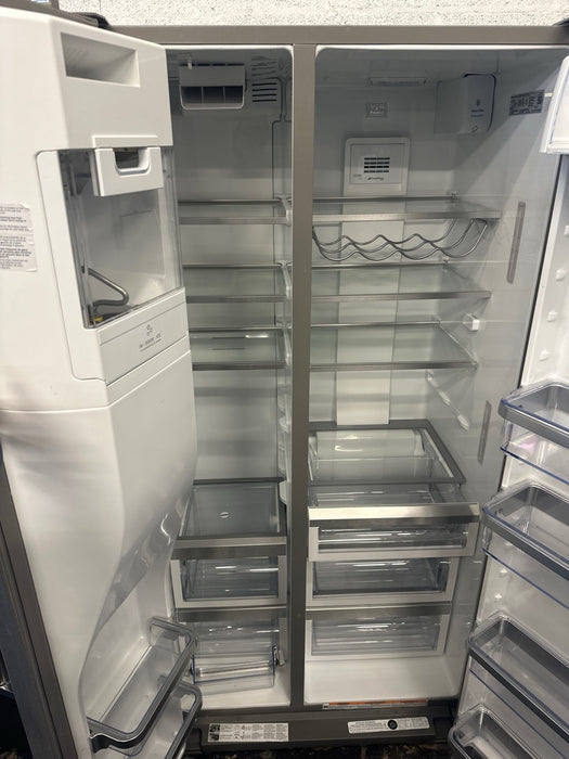 KitchenAid - 22.6 Cu. Ft. Side-by-Side Counter-Depth Refrigerator - Stainless Steel - display_model