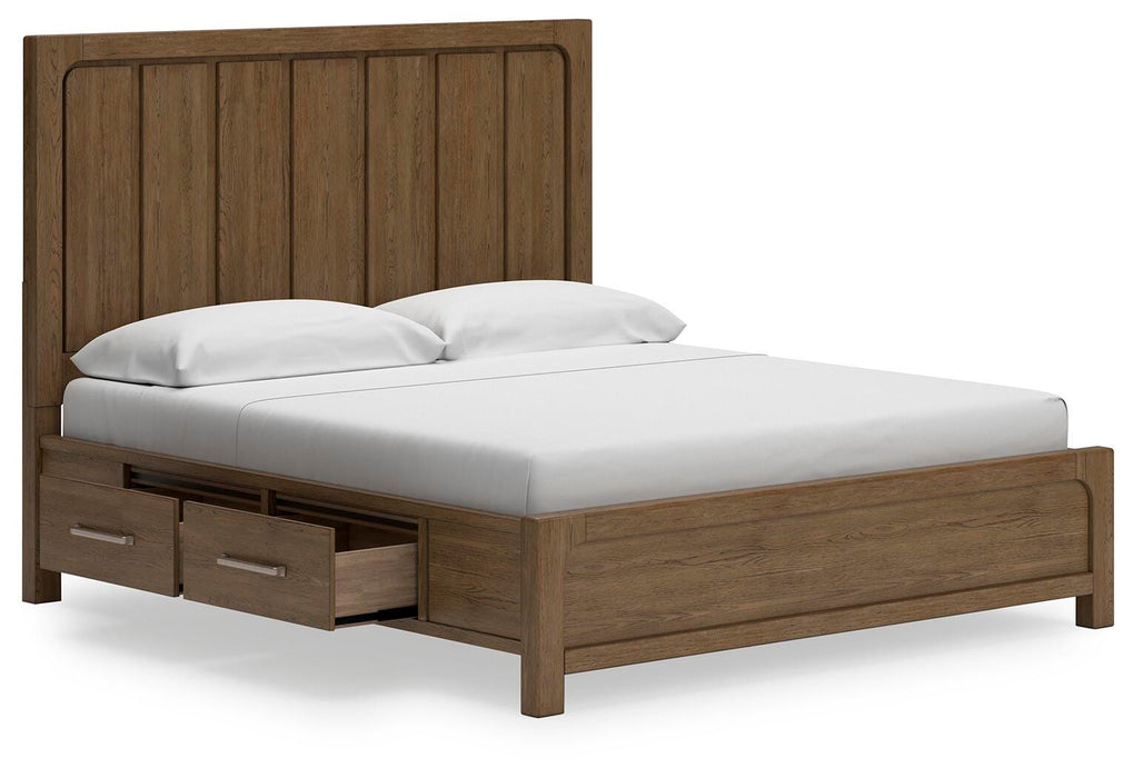 Cabalynn Light Brown Cabalynn California King Panel Bed with Storage