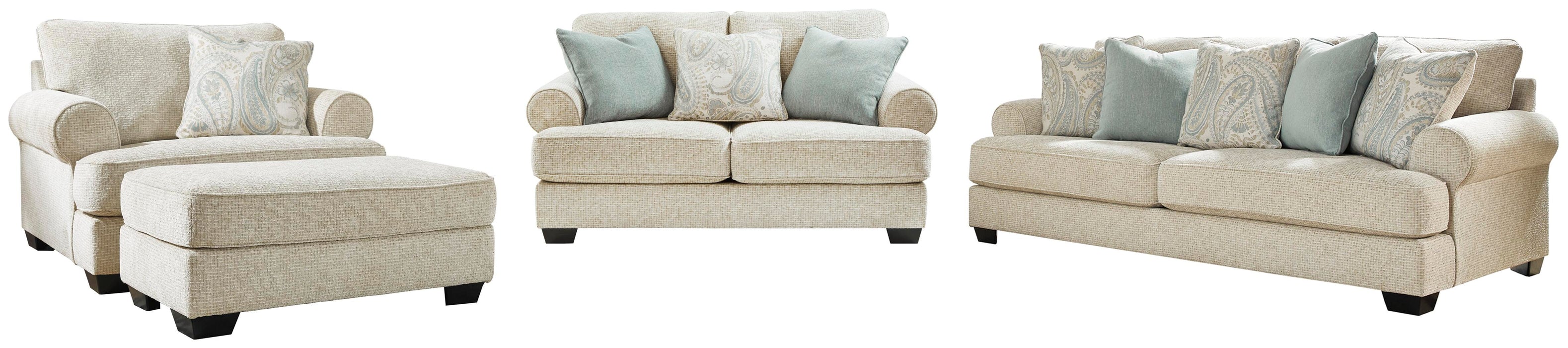 Monaghan Sandstone Monaghan Sofa, Loveseat, Chair and Ottoman