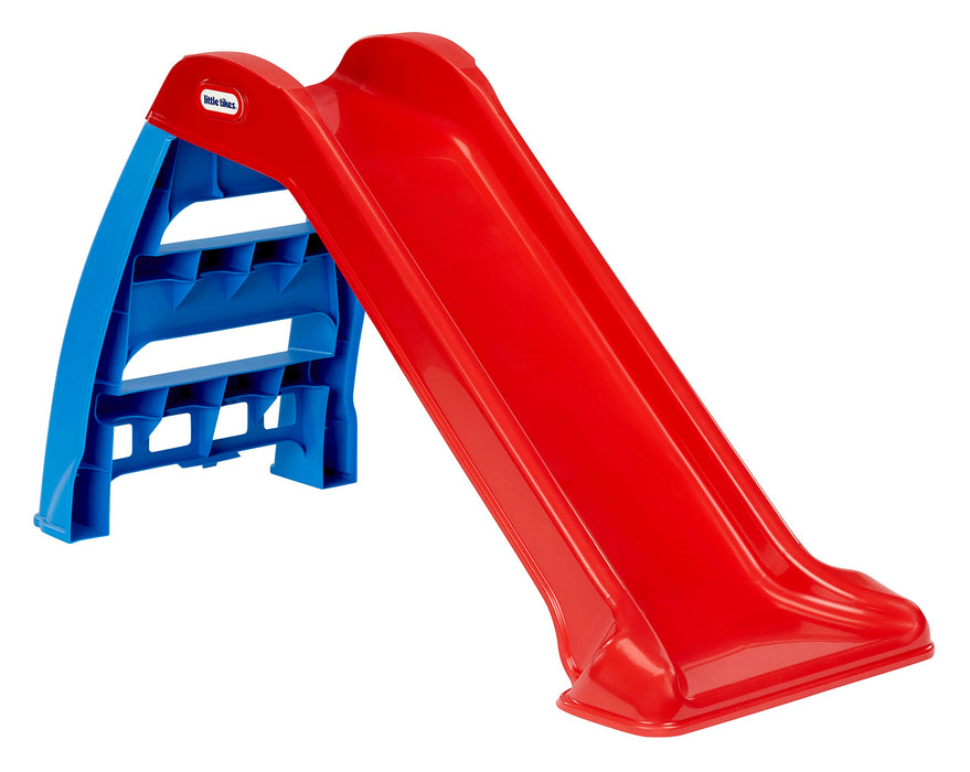 Little Tikes First Slip And Slide, Easy Set Up Playset for Indoor Outdoor Backyard, Easy to Store, Safe Toy for Toddler,Kids (Red/Blue), 39.00''L x 18.00''W x 23.00''H - open_box