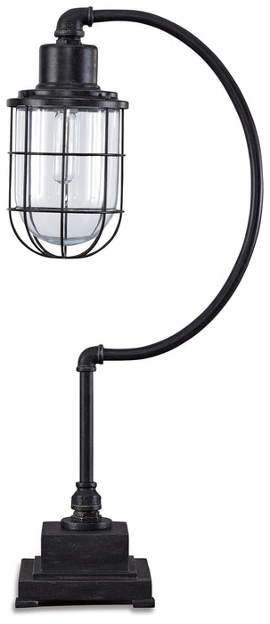 Jae Antique Black Metal Desk Lamp (1/CN)