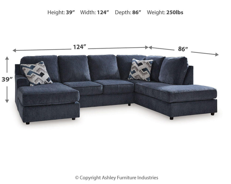 Albar Place Cobalt Albar Place 2-Piece Sectional