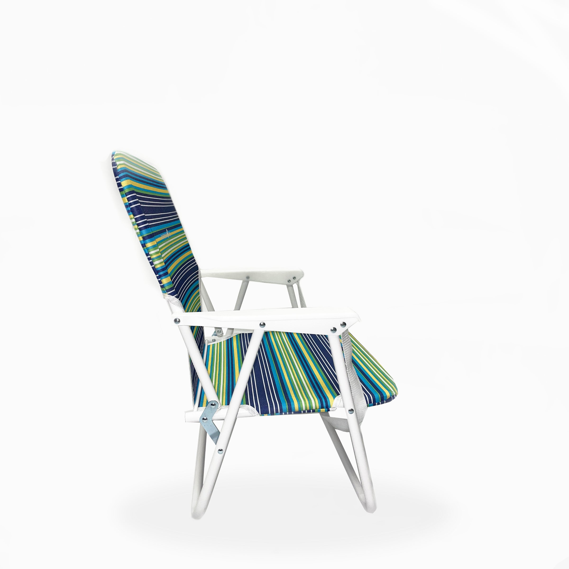 Caribbean Joe Folding Beach Chair, One Position with Armrests - open_box