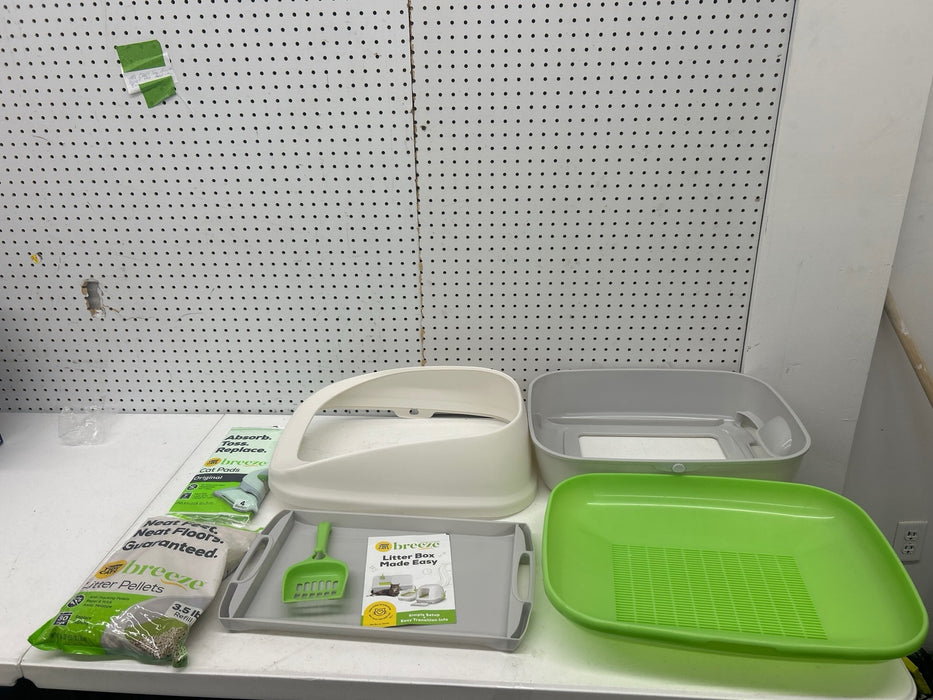 Purina Tidy Cats Litter Box System, BREEZE System Starter Kit Litter Box, Litter Pellets & Pads - new