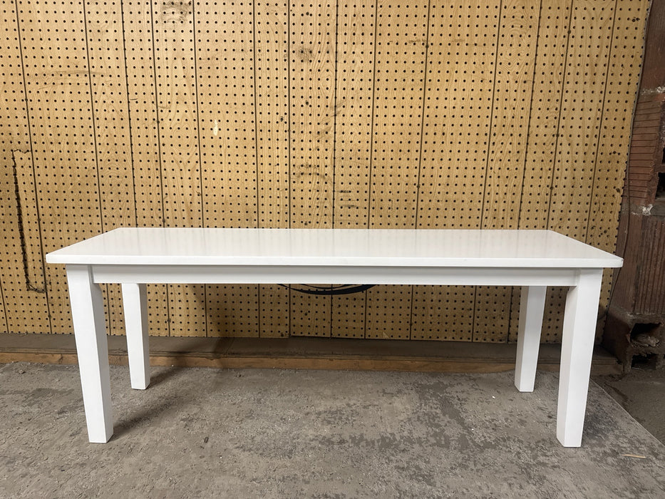 TMS Tiffany Indoor Bench, 47.5"L x 14"W x 18"H, White - new